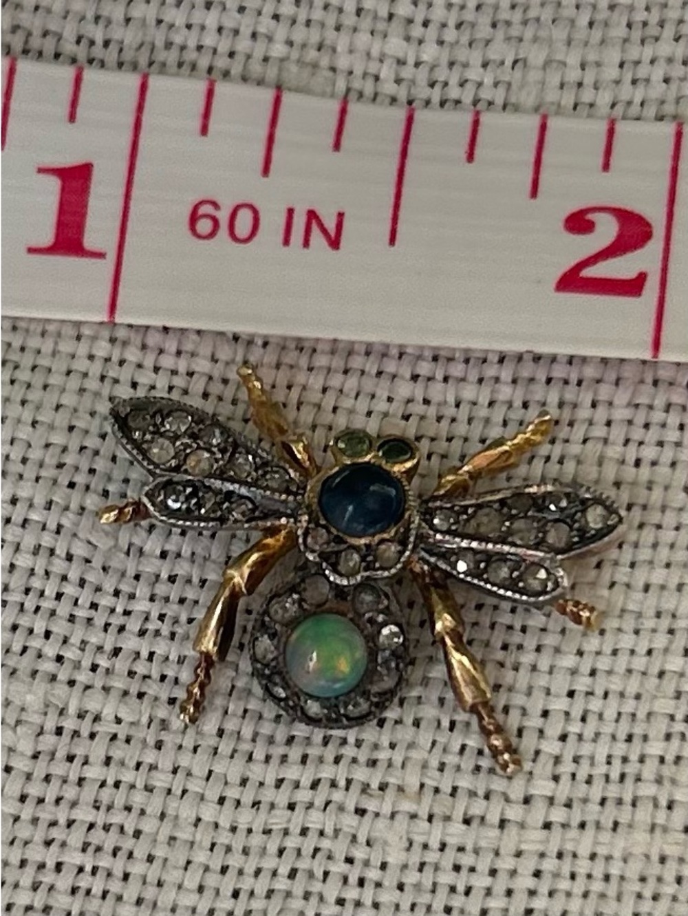 Antique Insect Natural Gems Victorian Pendant - Picture 8 of 14